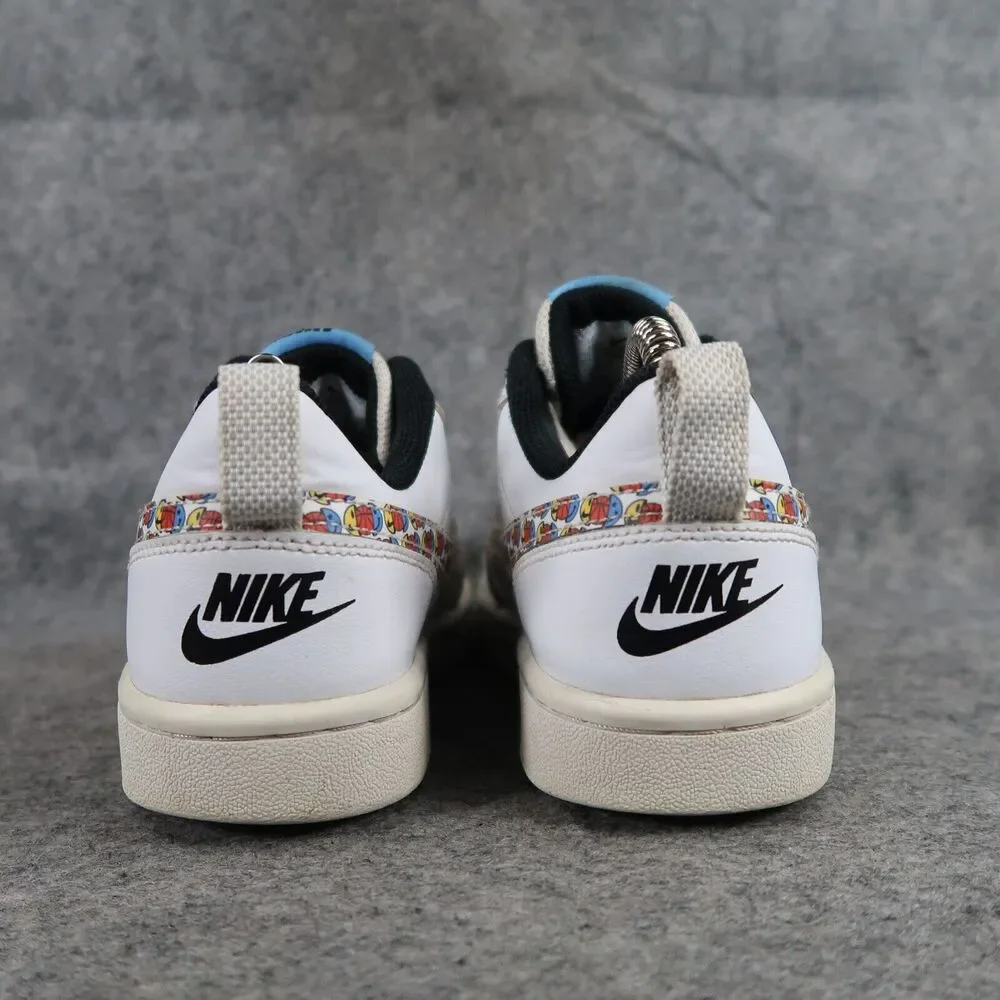 Nike Shoes Kids 5 Sneakers Court Borough Low Athletic Trainers Basketball Swoosh - Picture 7 of 16